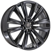 Set(4) 26x10 CA91 Satin Black - 6x139.7 +28ET with 295/30r26 Atlas Force UHP Tires &amp; TPMS