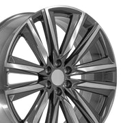 26x10 CA91 Gloss Gunmetal with Polished Face - 6x139.7 +28ET