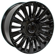 22" Replica Wheels fit Cadillac Escalade - CA92 Gloss Black 22x9, Goodyear Tires Set