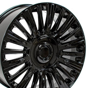 Set(4) 22x9 CA92 Gloss Black - 6x139.7 +28ET