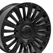 Set(4) 22x9 CA92 Satin Black - 6x139.7 +28ET