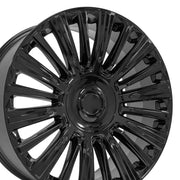 Set(4) 24x10 CA92 Gloss Black - 6x139.7 +28ET