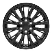 OE Wheels CA93 20x9 6x139.7 Satin Black Wheels 275-55-20 Goodyear Eagle LS2 Tires TPMS SET