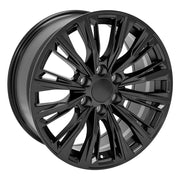 20" Replica Wheels fit Cadillac Escalade - CA93 Satin Black 20x9, Bridgestone Tires Set