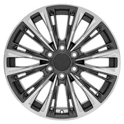 Set(4) 20x9 CA93 Gloss Gunmetal with Polished Face - 6x139.7 +28ET with 275/55r20 Sailun TerraMax RT Tires