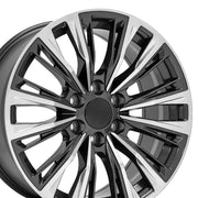 20x9 CA93 Gloss Gunmetal with Polished Face - 6x139.7 +28ET