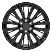 Set(4) 22x9 CA93 Gloss Black - 6x139.7 +28ET with 285/45r22 Sailun TerraMax AT2 Tires &amp; TPMS