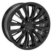 Set(4) 22x9 CA93 Gloss Black - 6x139.7 +28ET with 285/45r22 Sailun TerraMax AT2 Tires