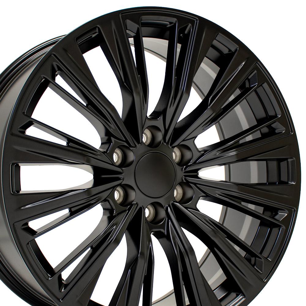 Escalade Wheels - CA93 Escalade Rims - Satin Black 22 inch