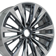 22x9 CA93 Gloss Gunmetal with Polished Face - 6x139.7 +28ET