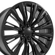 Set(4) 24x10 CA93 Satin Black - 6x139.7 +28ET