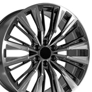 24x10 CA93 Gloss Gunmetal with Polished Face - 6x139.7 +28ET