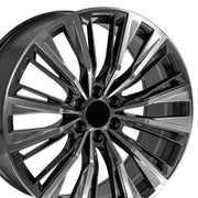 24x10 CA93 Gloss Gunmetal with Polished Face - 6x139.7 +28ET