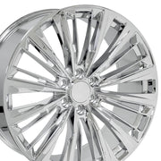 Set(4) 24x10 CA93 Chrome - 6x139.7 +28ET