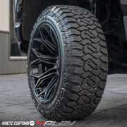 CHEVROLET SILVERADO 4PLAY WHEELS RIMS 4P83 22X12 35X12.5X22 FURY TIRES 6 INCH ROUGH COUNTRY LIFT BY KRIETZ CUSTOMS