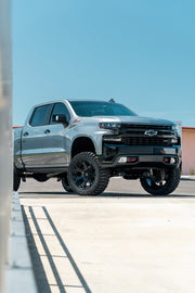 CHEVROLET SILVERADO 4PLAY WHEELS 4P70 RIMS 22X10 35X12.5X22 MICKEY THOMPSON TIRES 6 INCH SUSPENSION LIFT