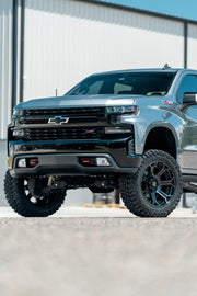 CHEVROLET SILVERADO 4PLAY WHEELS 4P70 RIMS 22X10 35X12.5X22 MICKEY THOMPSON TIRES 6 INCH SUSPENSION LIFT