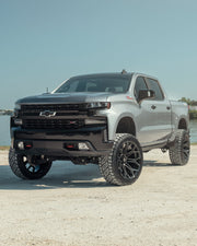 24x12 4P83 Gloss Black Brushed with Tinted Clear - 6x135 + 6x139.7 -44ET