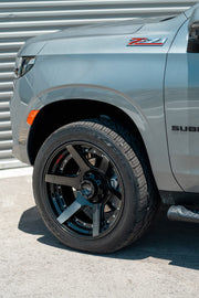 CHEVROLET SUBURBAN 4PLAY WHEELS 4P60 RIMS 22X10 285X45X22 NITTO TIRES STOCK SUSPENSION