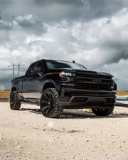 Set(4) 22x10 4P08 Gloss Black Brushed with Tinted Clear - 6x135 &amp; 6x139.7 -18ET