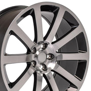 Fits Chrysler 300 SRT Rim - CL02 20x9 Black Inlay Chrysler 300 Wheel