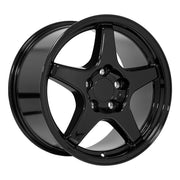 Set(4) 17x9.5 &amp; 17x11 CV01 Gloss Black - 5x120.65 +56ET with 275/40r17 &amp; 315/35r17 Toyo Extensa HP II Tires