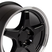 17x9.5 CV01 Gloss Black Machined Lip - 5x120.65 +56ET