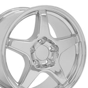 OE Wheels CV01 17x9.5 / 17x11 5x120.65 Chrome Staggered Wheel SET