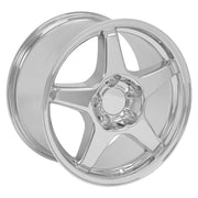 Set(4) 17x9.5 &amp; 17x11 CV01 Chrome - 5x120.65 +56ET with 275/40r17 &amp; 315/35r17 Toyo Extensa HP II Tires