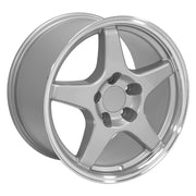 Set(4) 17x9.5 CV01 Gloss Silver Machined Lip - 5x120.65 +56ET