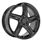 OE Wheels CV02 18x8.5 5x120.65 Gloss Black Wheels 245-40-18 Ironman iMove GEN 3 Tires SET