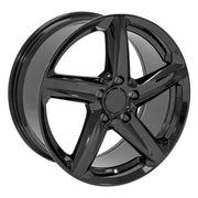 OE Wheels CV02 18x8.5 5x120.65 Gloss Black Wheels 245-40-18 Ironman iMove GEN 3 Tires SET