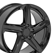 OE Wheels CV02 18x8.5 / 19x10 5x120.65 Gloss Black Staggered Wheel SET