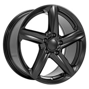 OE Wheels CV02 18x8.5 5x120.65 Satin Black Wheels 245-40-18 Ironman iMove GEN 3 Tires SET