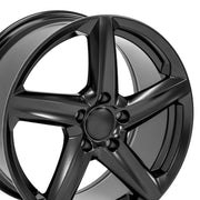 OE Wheels CV02 18x8.5 5x120.65 56et Satin Black Wheel SET