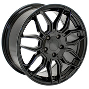OE Wheels CV03 18x8.5 5x120.65 Gloss Black Wheels 245-40-18 Ironman iMove GEN 3 Tires SET