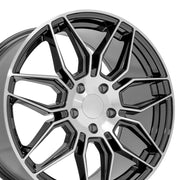 19x10 CV03C Gloss Gunmetal Machined - 5x120.65 +73ET