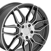 OE Wheels CV03 19x8.5 / 20x11 5x120 Gloss Gunmetal Machined Staggered Wheel SET