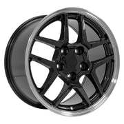 OE Wheels CV04 17x9.5 5x120.65 54et Gloss Black Machined Lip Wheel SET