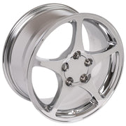OE Wheels CV05 18x9.5 5x120.65 65et Chrome Wheel SET