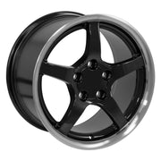 OE Wheels CV05 17x9.5 5x120.65 Gloss Black Machined Lip Wheels 275-40-17 Toyo Extensa HP II Tires SET