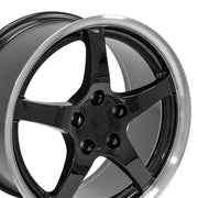 18x9.5 CV05 Gloss Black Machined Lip - 5x120.65 +54ET