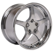 OE Wheels CV05 18x9.5 / 18x10.5 5x120.65 Chrome Staggered Wheel SET