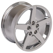 OE Wheels CV06 18x9.5 / 19x10 5x120.65 Chrome Staggered Wheel SET