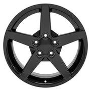OE Wheels CV06 18x9.5 5x120.65 58et Gloss Black Wheel SET