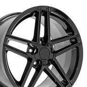 OE Wheels CV07 17x9.5 / 18x9.5 5x120.65 Gloss Black Staggered Wheel SET