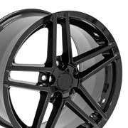 OE Wheels CV07 17x9.5 / 18x9.5 5x120.65 Gloss Black Staggered Wheel SET