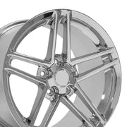 OE Wheels CV07 18x9.5 5x120.65 56et Chrome Wheel SET