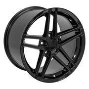 Set(4) 18x9.5 &amp; 18x10.5 CV07A Gloss Black - 5x120.65 +56ET