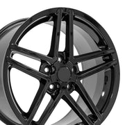 OE Wheels CV07 18x9.5 / 19x10 5x120.65 Gloss Black Staggered Wheel SET